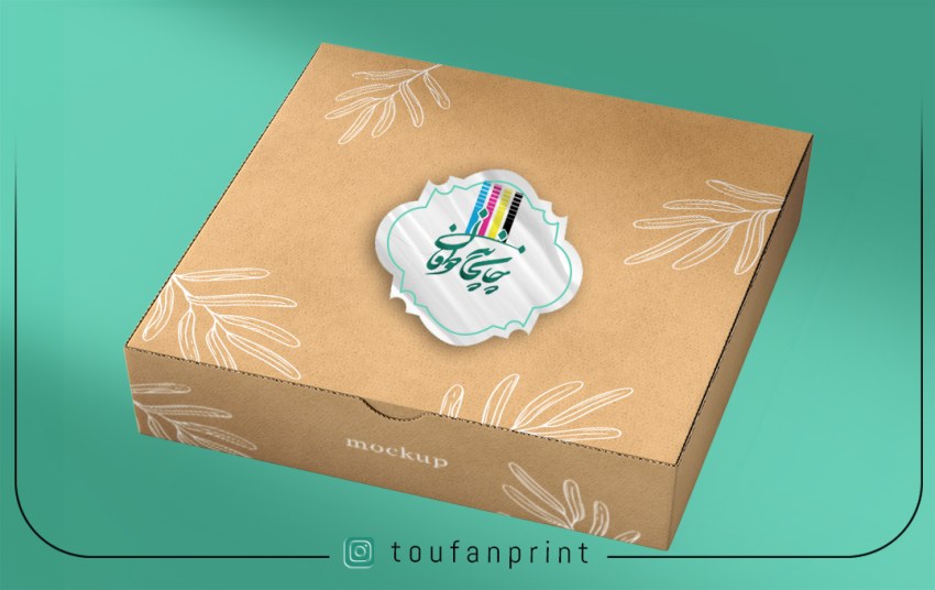 لیبل با روکش سلفون براق قالب خاص (قالب آماده)